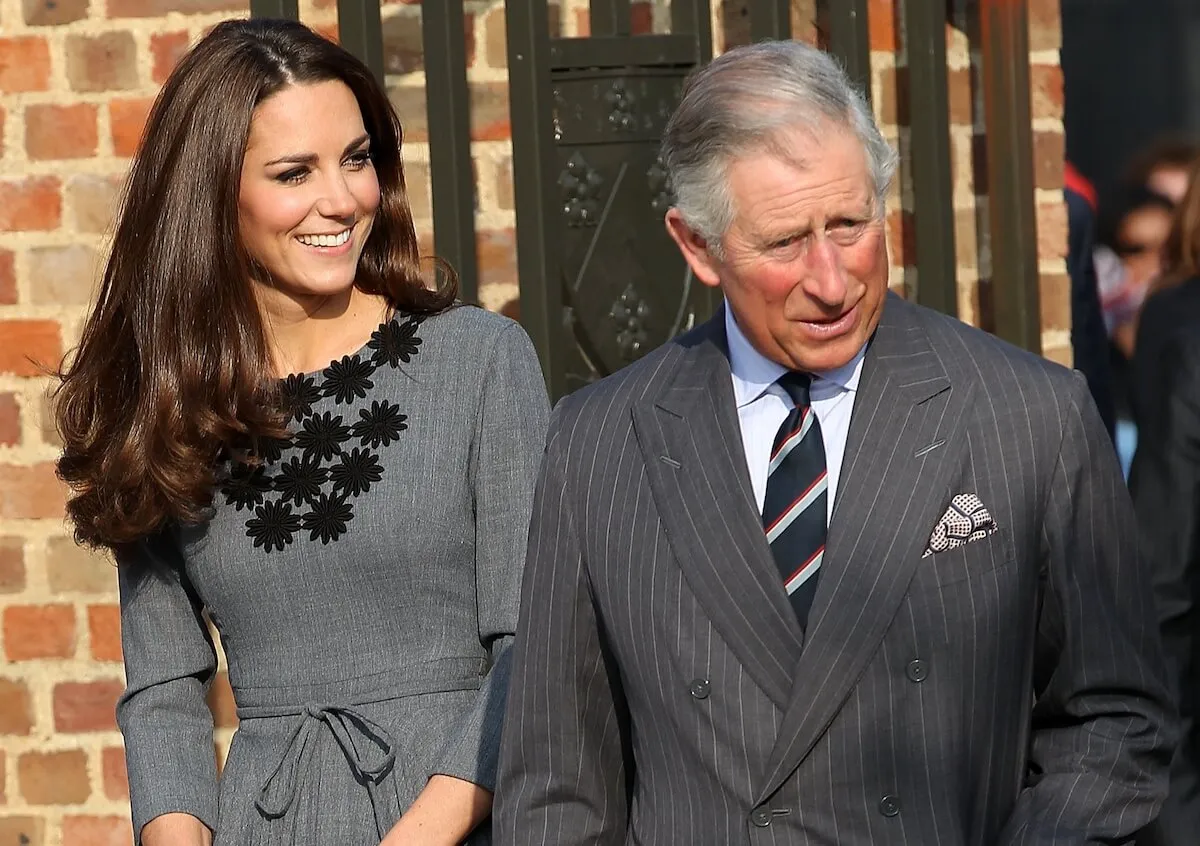 Kate Middleton and King Charles in 2012