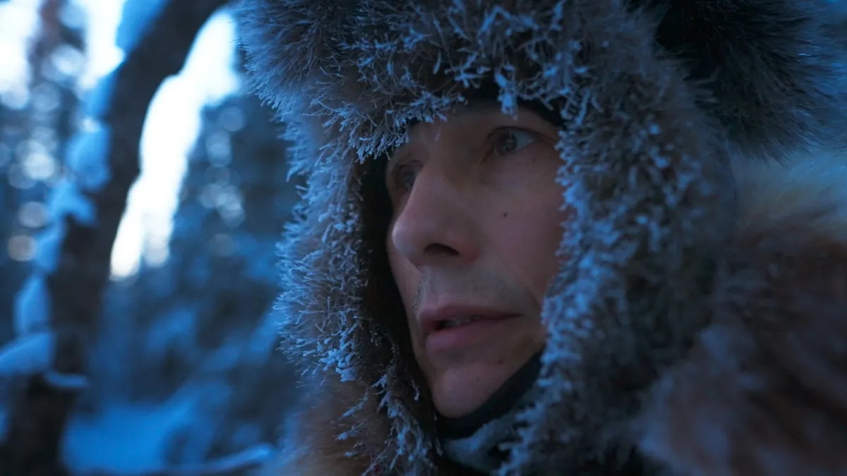 Close up of a woman wearing a fur-lined hood from 'Life Below Zero'