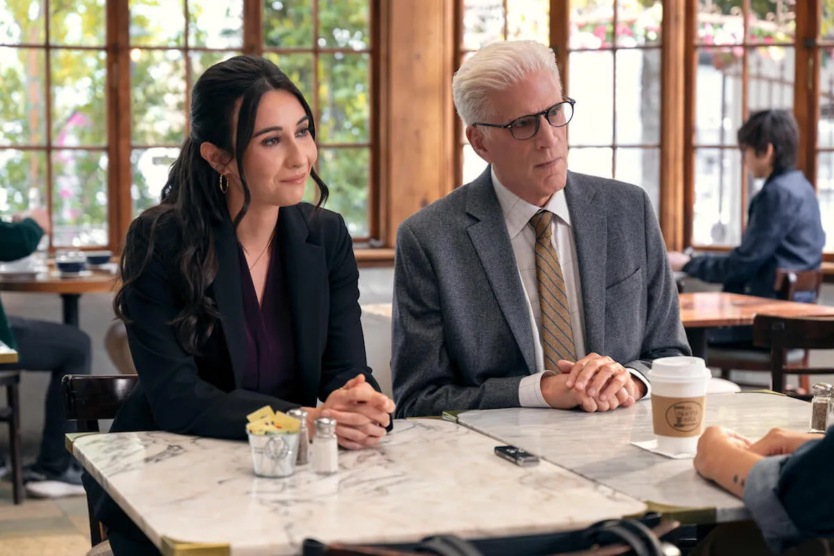 Lilah Richcreek Estrada and Ted Danson in 'A Man on the Inside' Season 2