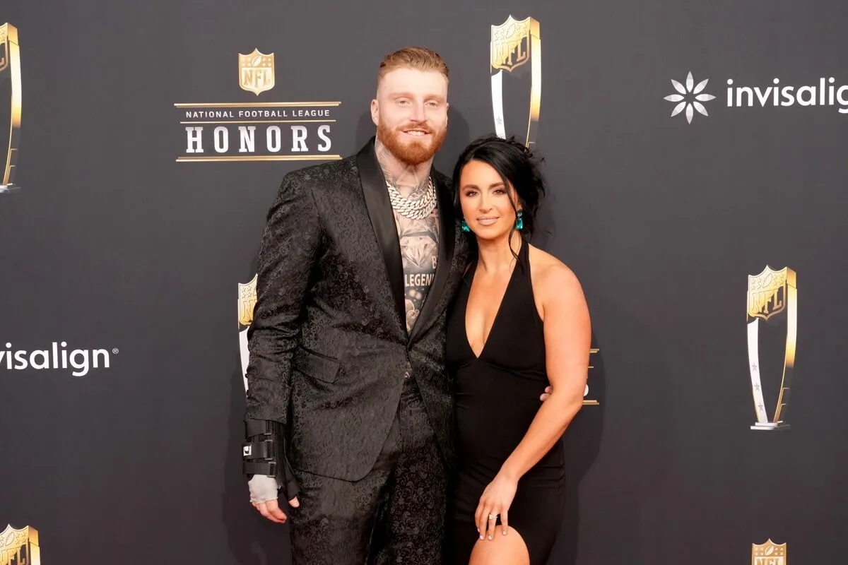 Maxx Crosby and his wife, Rachel Washburn, attend the 13th Annual NFL Honors