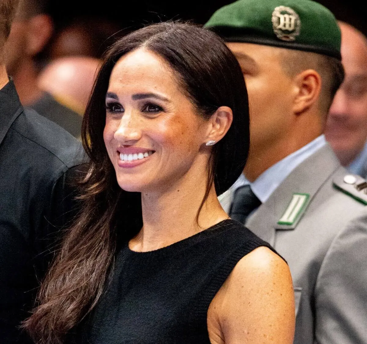 Meghan Markle at the wheelchair basketball final between the United States and France during the Invictus Games