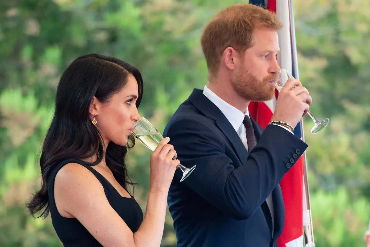 Meghan Markle, whose lifestyle brand American Riviera Orchard hasn't launched, in 2018 with Prince Harry