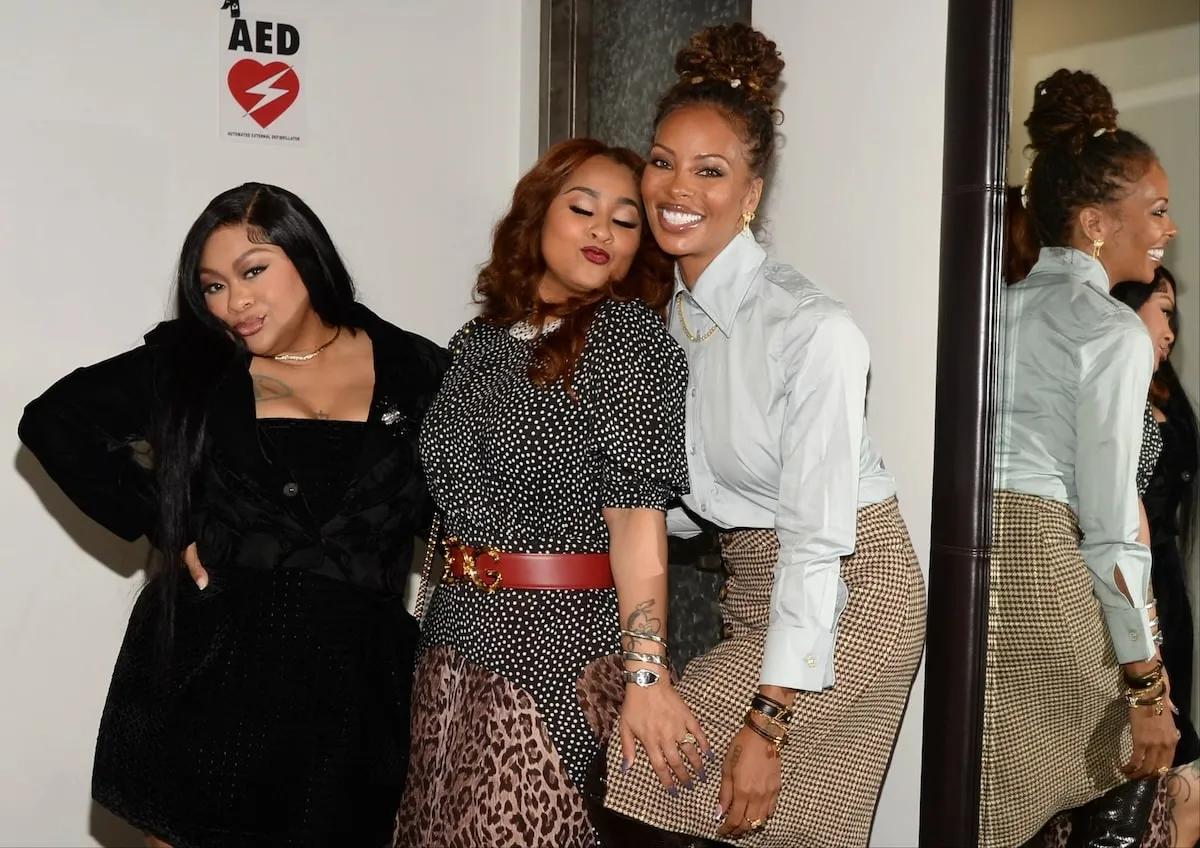 Backstage at the studios of Good Day New York, Tammy Rivera, Eva Marcille, and Nivea promote their new show 'Eat Slay Love'