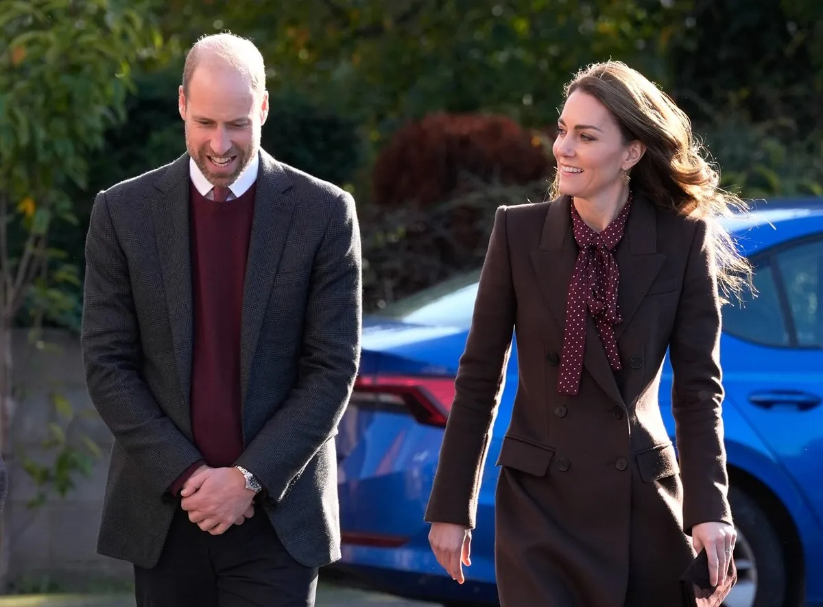 Prince William and Kate Middleton arrive for a visit to Southport Community Centre in Southport, England