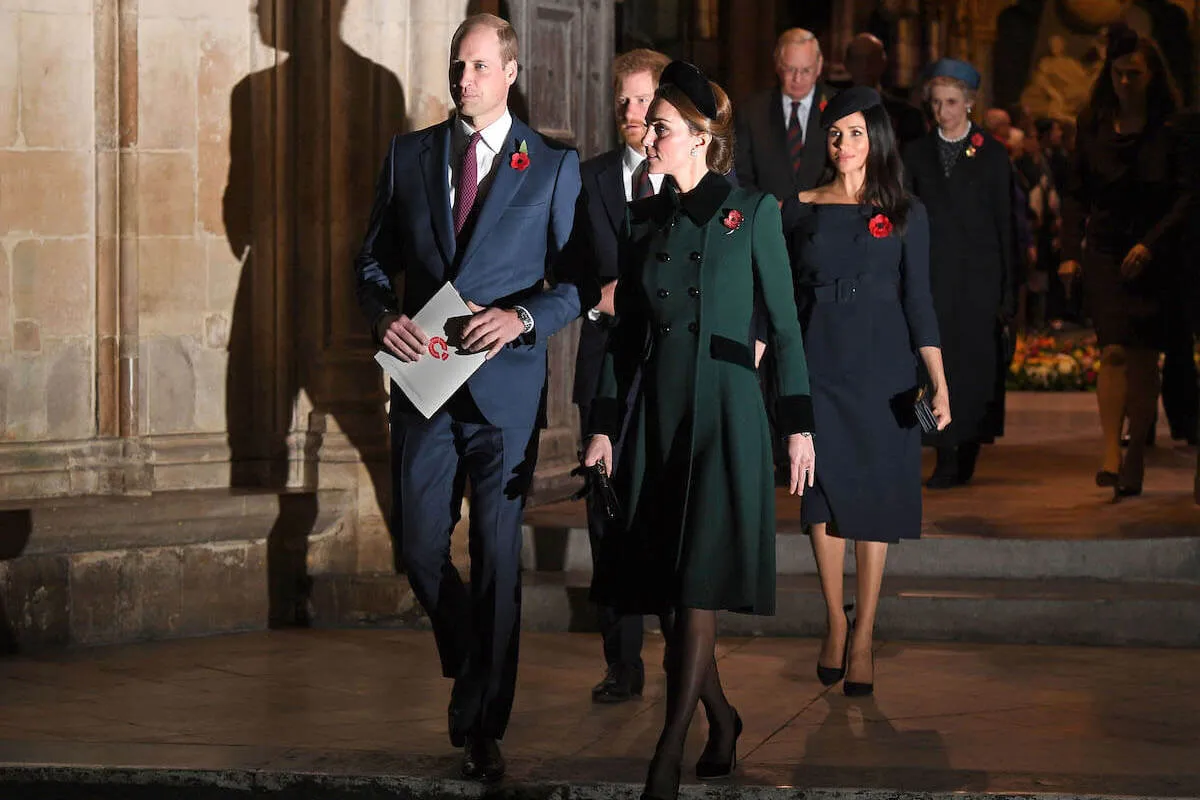 Prince William who took a photo holding a jar of jam 'trolling' Meghan Markle, with Kate Middleton, Prince Harry, and his sister-in-law