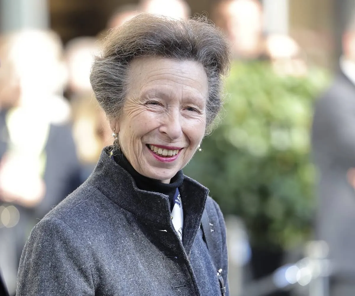 Princess Anne during a VIP tour of St. James Quarter in Edinburgh, Scotland