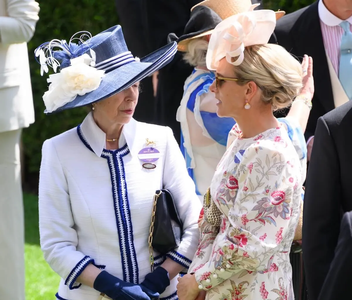 Princess Anne (left) with her daughter, Zara Tindall