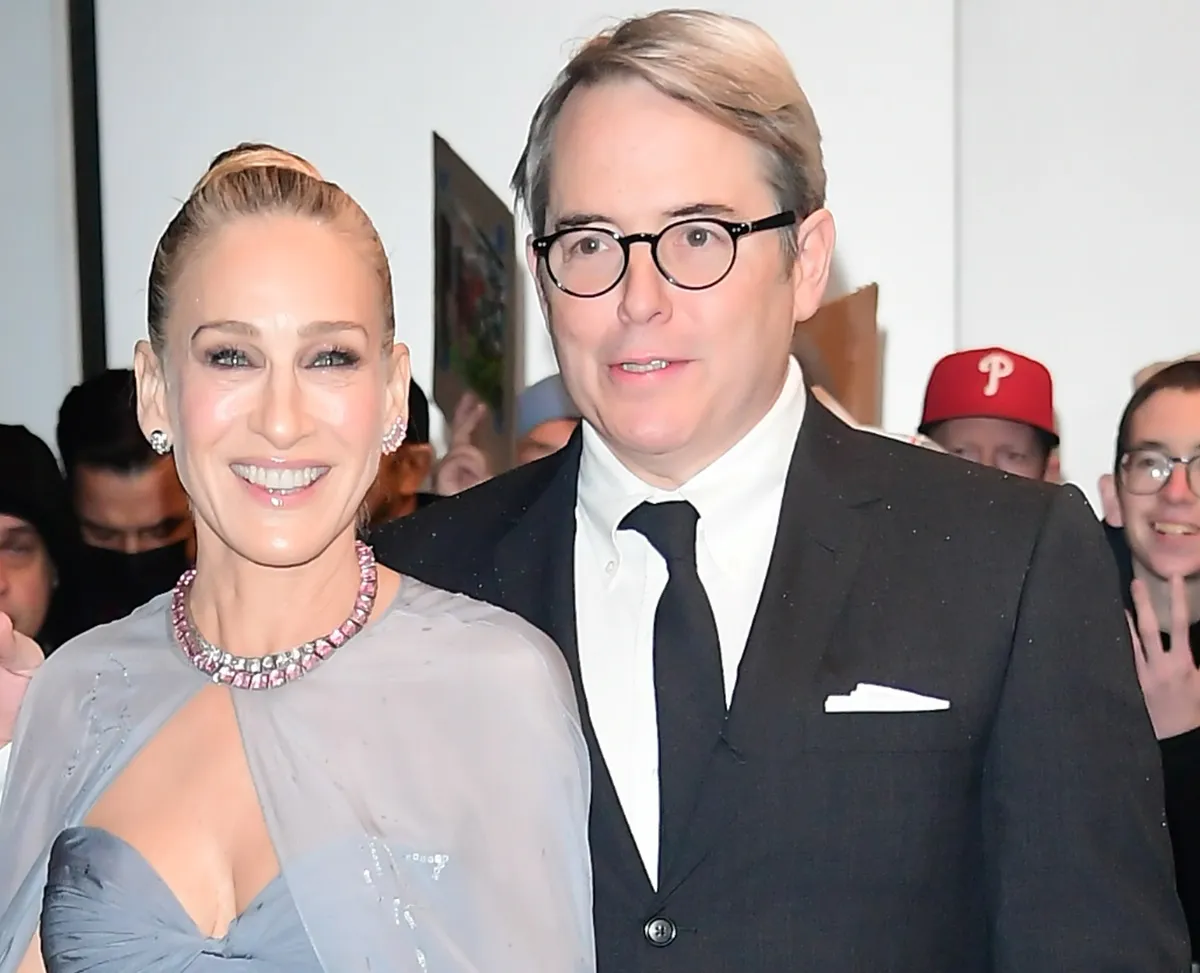 Matthew Broderick and Sarah Jessica Parker arrive to premiere of "And Just Like That" at Museum of Modern Art on December 8, 2021 in New York City.