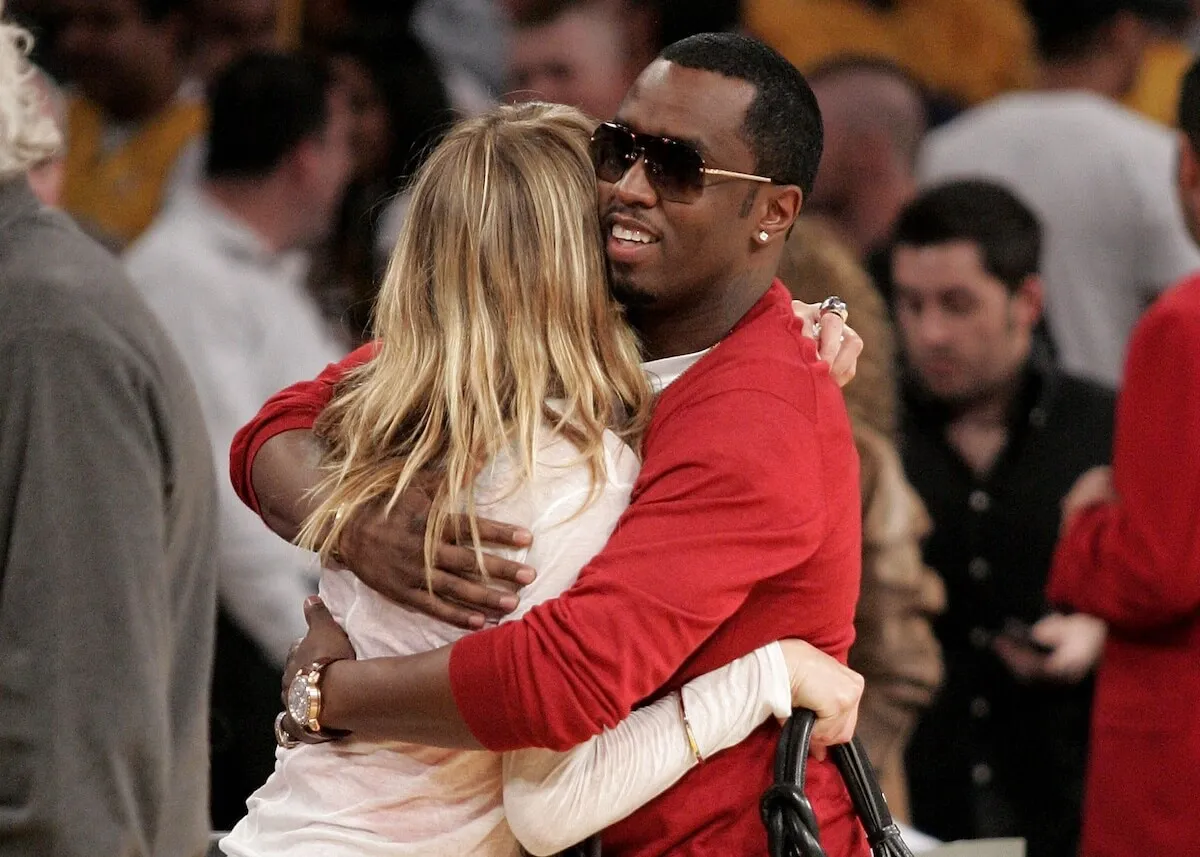 Sean 'Diddy' Combs hugs Cameron Diaz