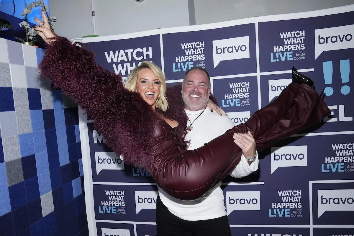 Justin Rose picks up Whitney Rose for a photo after 'Watch What Happens Live With Andy Cohen'