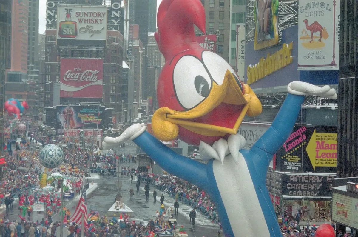 Woody Woodpecker balloon in Times Square