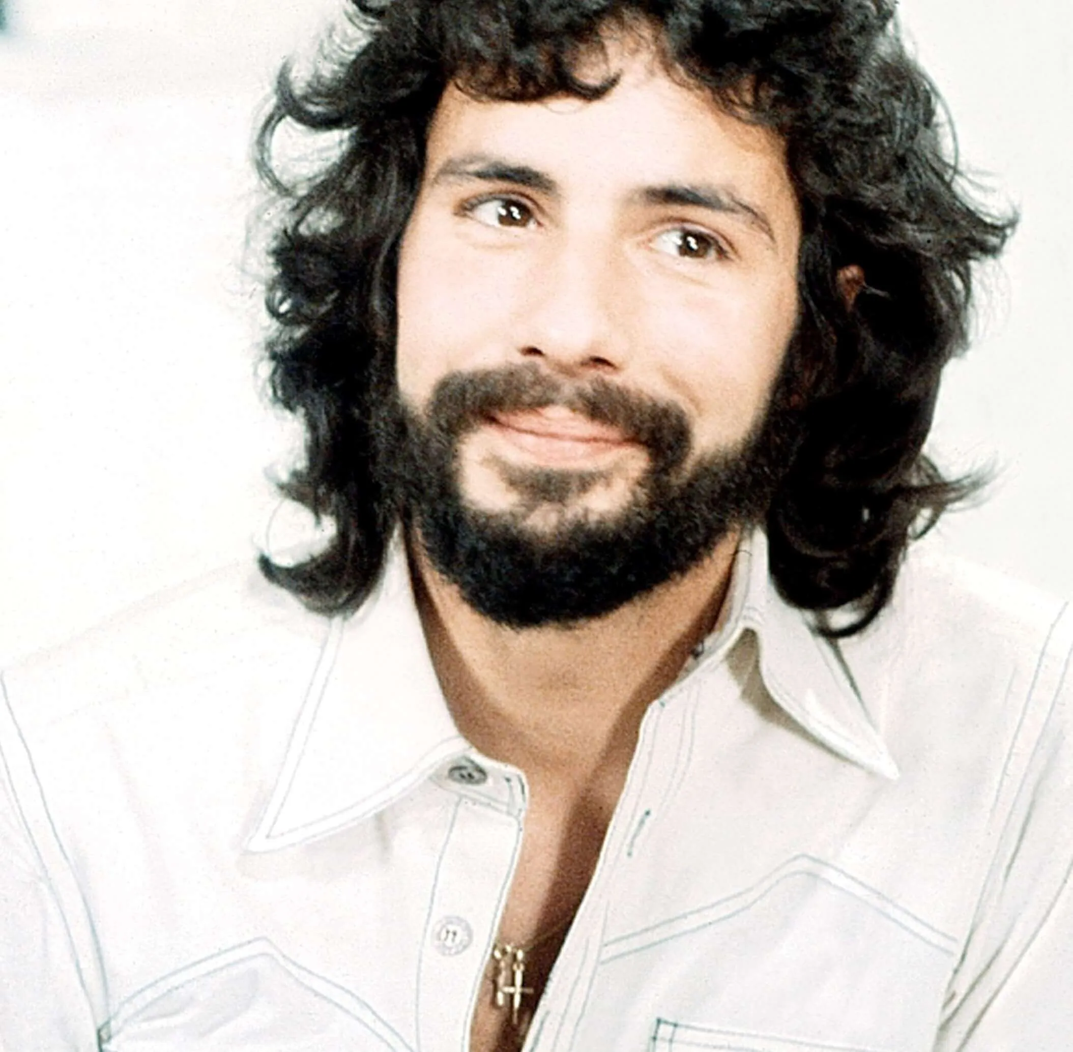 Cat Stevens wearing white