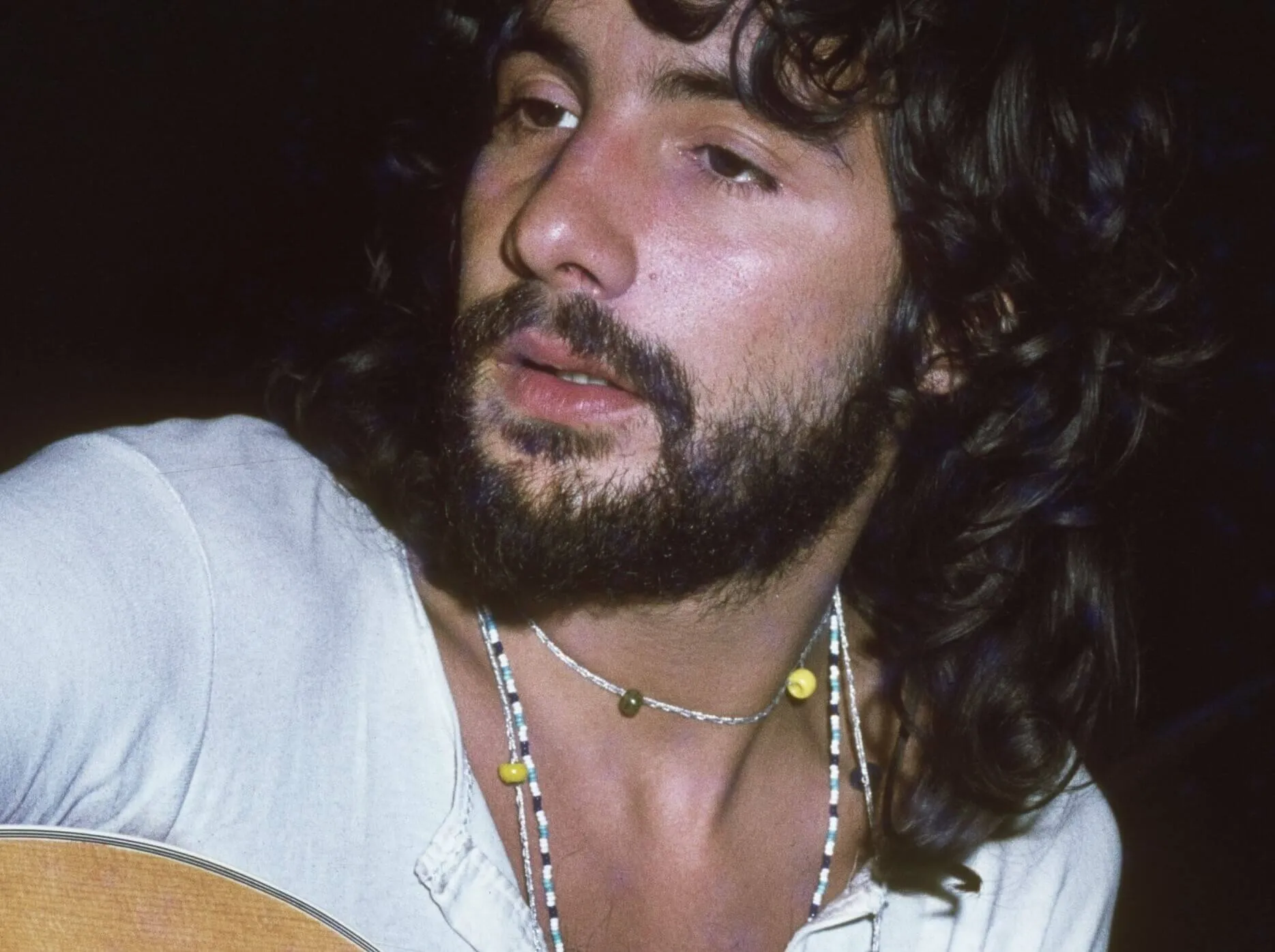 Cat Stevens wearing white