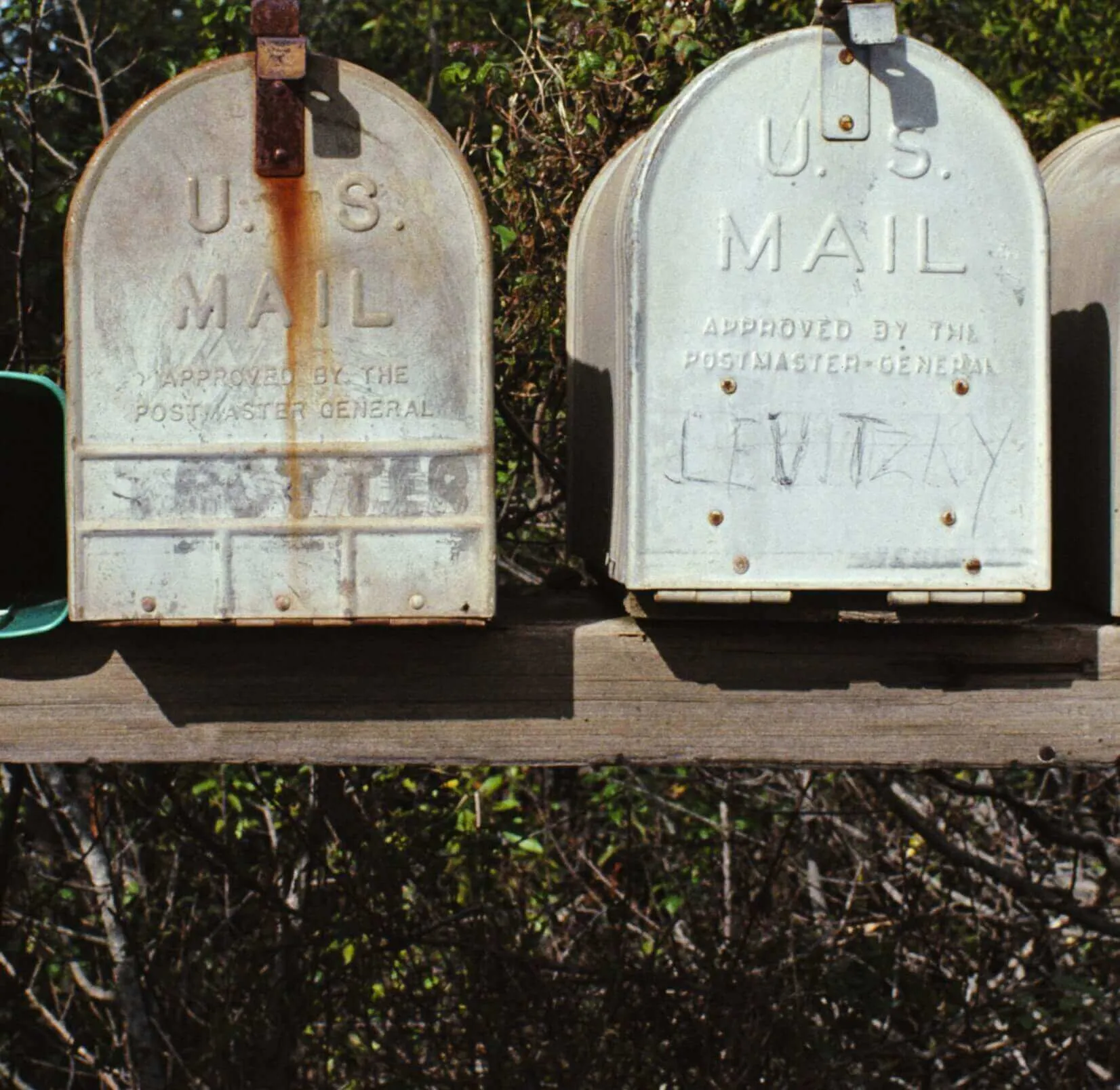 Two mailboxes