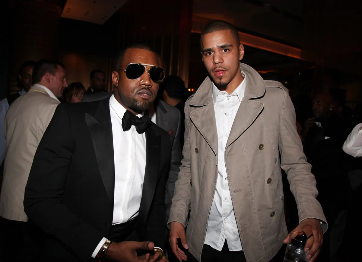 Kanye West and J. Cole attending the 5th Annual "Two Kings" Dinner.