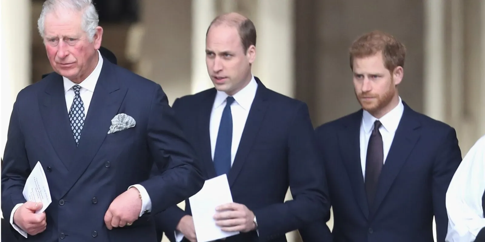 King Charles, Prince William and Prince Harry photographed in 2017