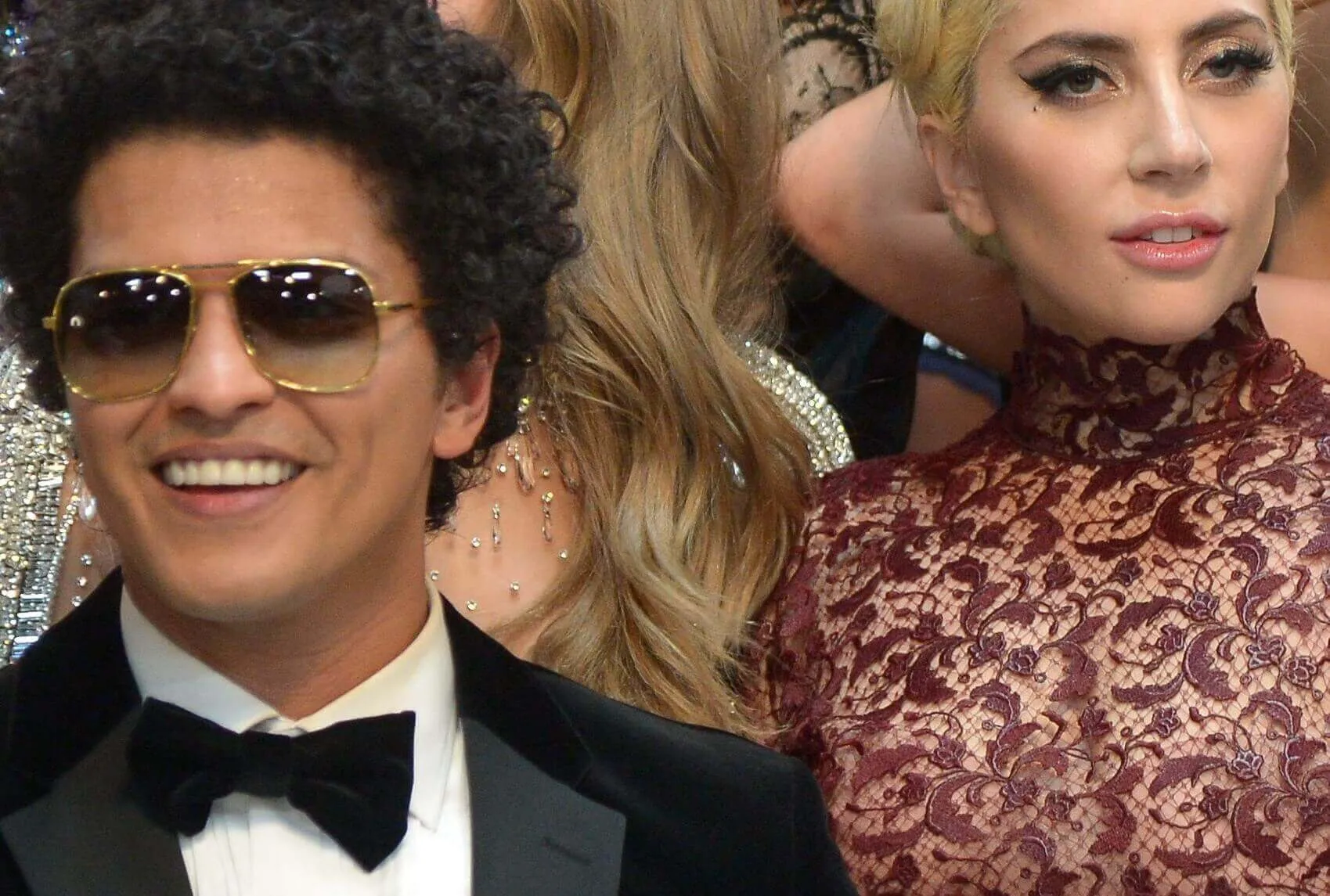 Bruno Mars with Lady Gaga