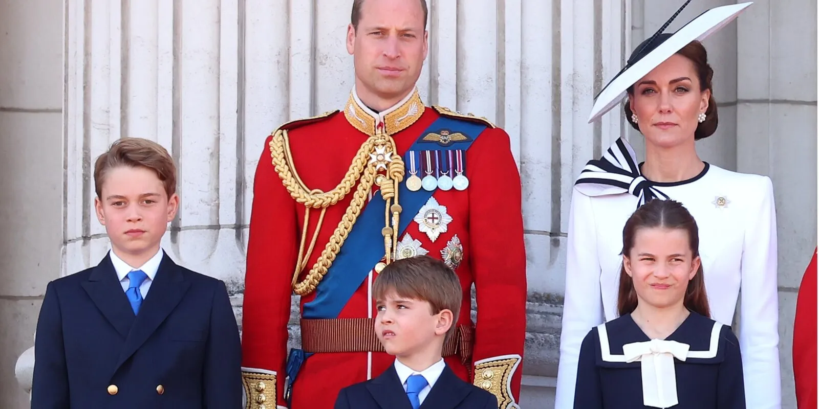 Prince George, Prince Louis, Princess Charlotte, Prince William and Kate Middleton photographed in 2024.