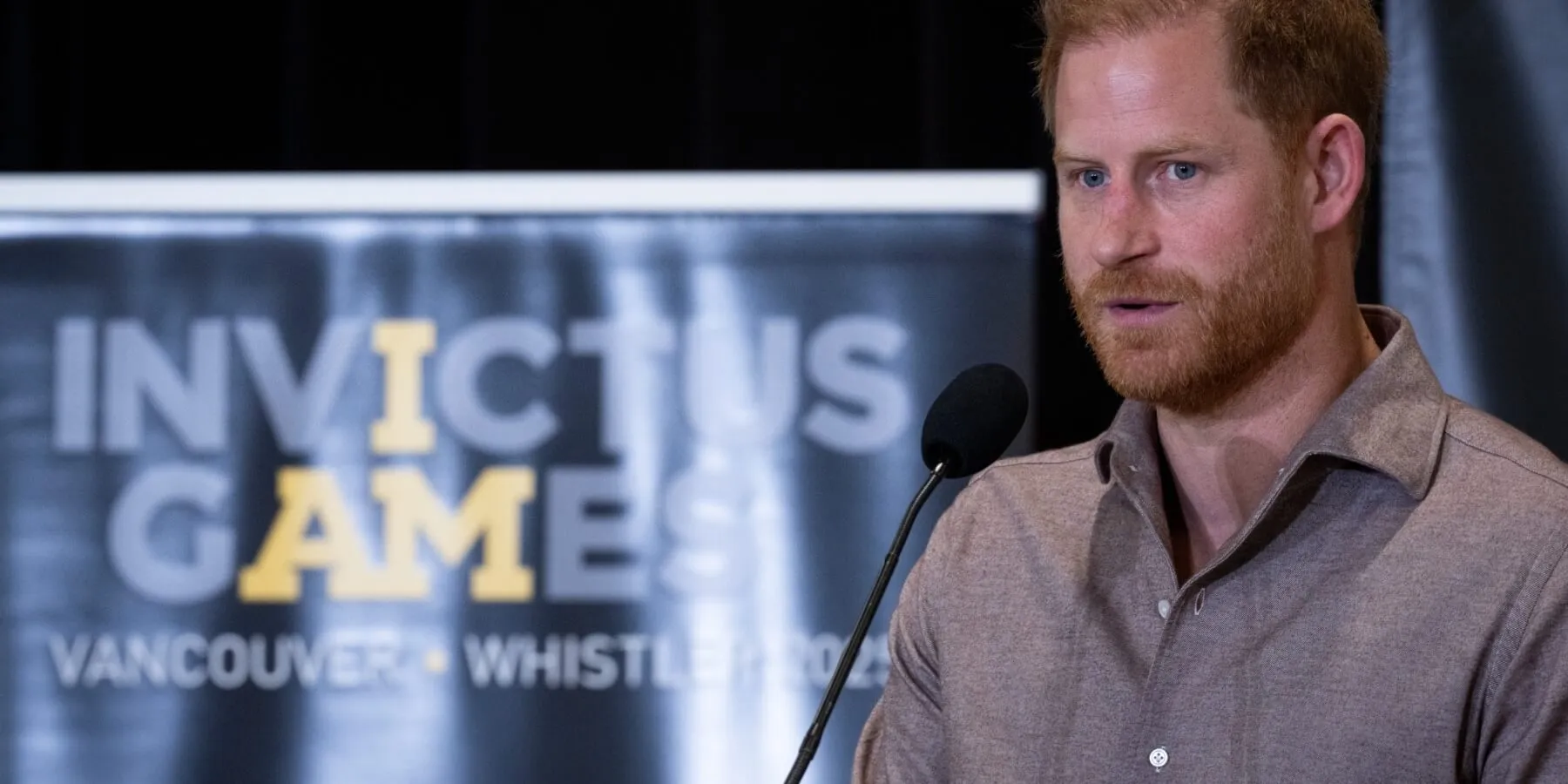 Prince Harry speaks at an Invictus Games event in Canada in November 2024