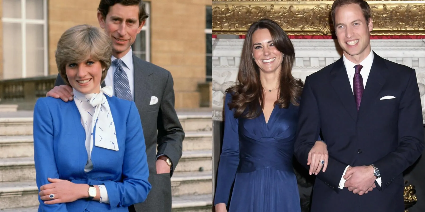 Princess Diana, Prince Charles, Kate Middleton, Prince William in photos featuring Diana's sapphire engagement ring