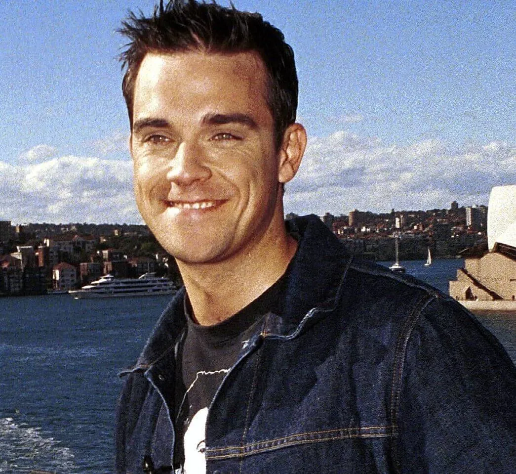 Robbie Williams smiling