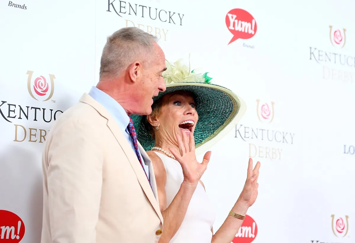 Bill Higgins and Barbara Corcoran attend the 141st Kentucky Derby at Churchill Downs on May 2, 2015 in Louisville, Kentucky