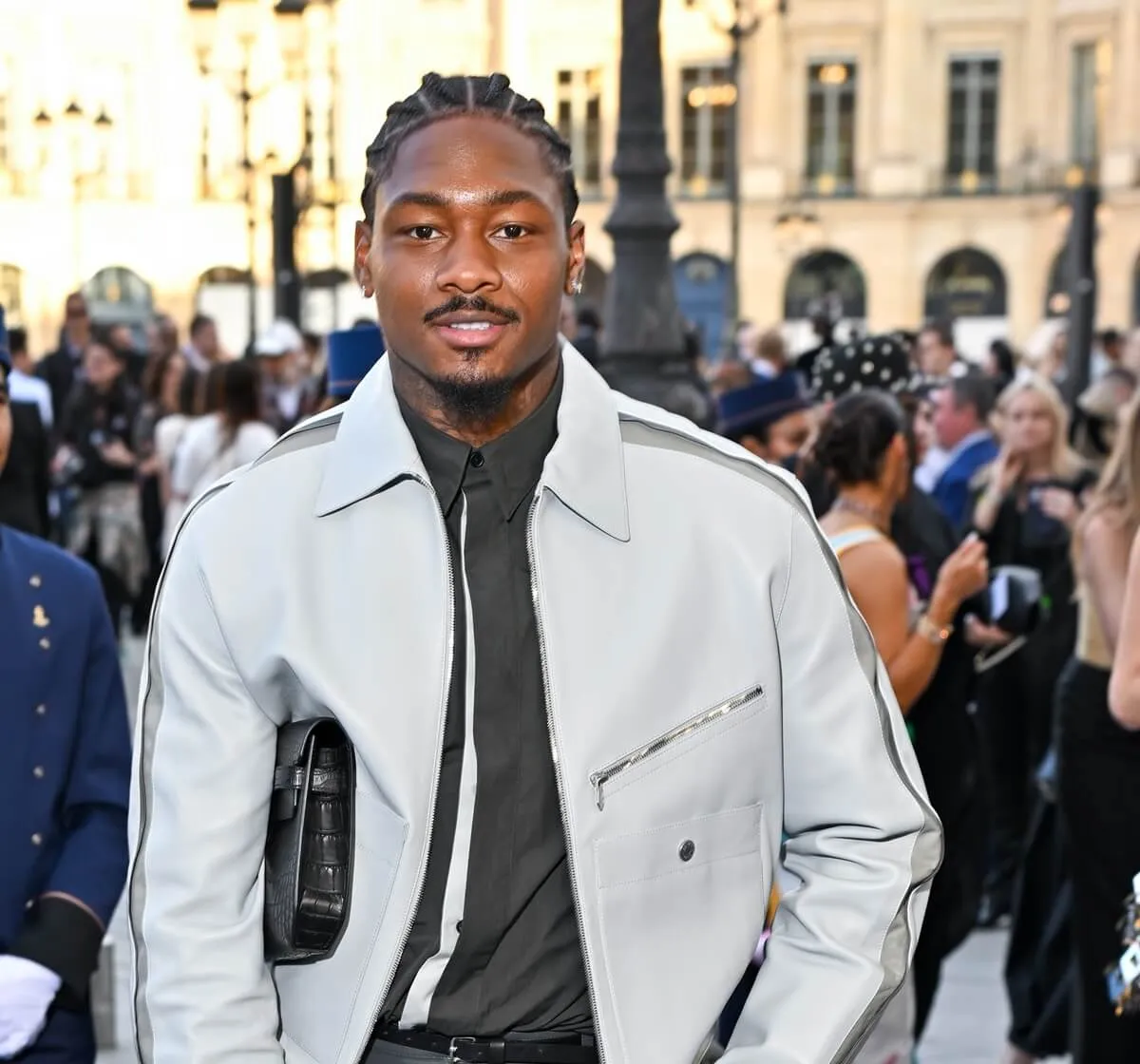 Houston Texans wide receiver Stefon Diggs attends Vogue World Paris 2024 at the Place Vendome