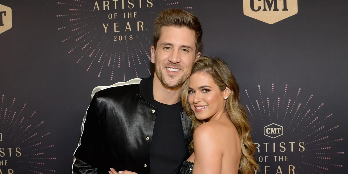 Jordan Rodgers and JoJo Fletcher attend the 2018 CMT Artists of The Year at Schermerhorn Symphony Center on October 17, 2018 in Nashville, Tennessee.