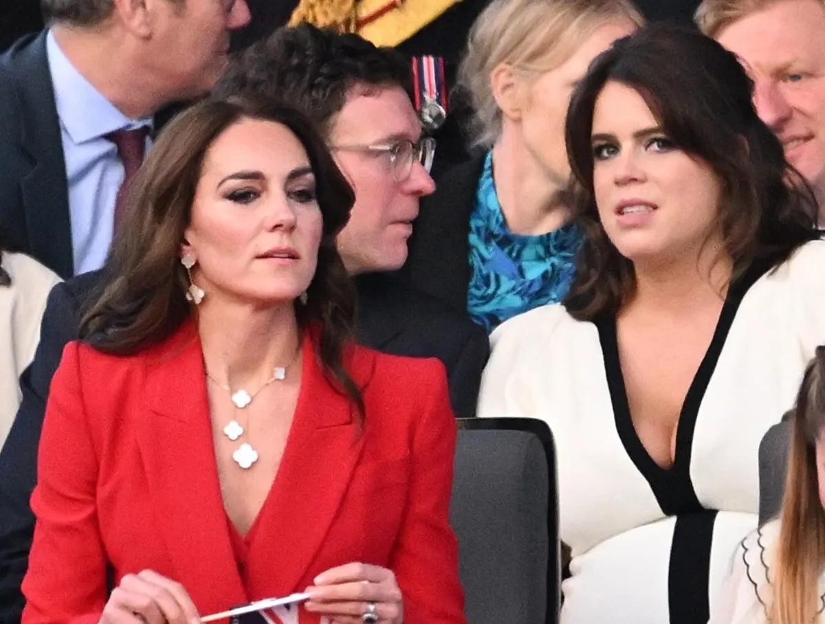 Kate Middleton and Princess Eugenie at King Charles' coronation concert