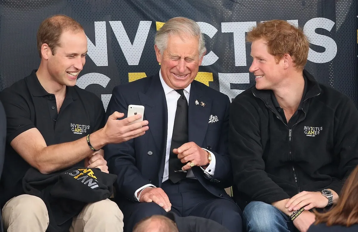 Prince William, King Charles, and Prince Harry