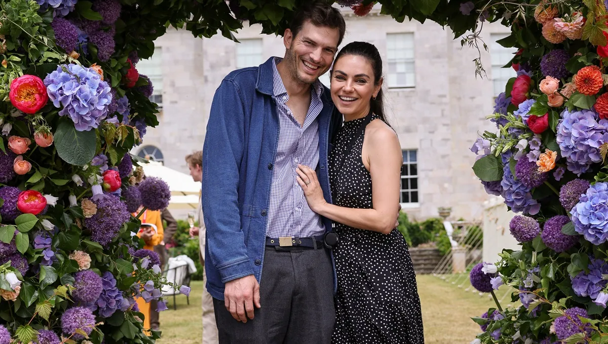 Ashton Kutcher and Mila Kunis attend Cartier Style Et Luxe at the Goodwood Festival of Speed on July 14, 2024