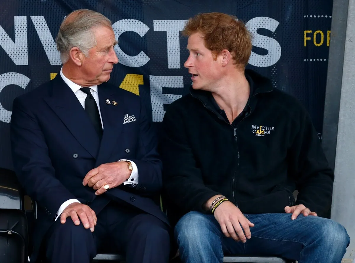 Now-King Charles and Prince Harry attend the Invictus Games