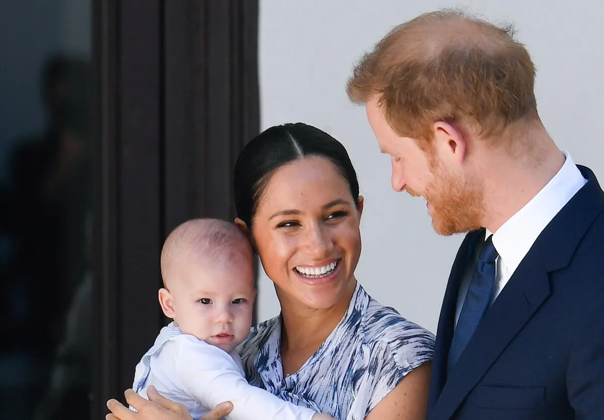 Prince Harry and Meghan Markle with Prince Archie