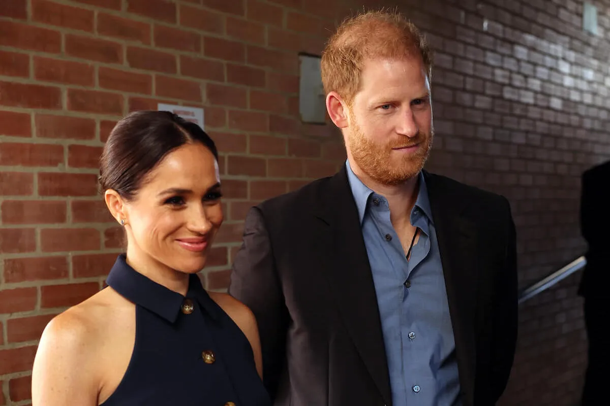 Prince Harry, who discussed divorce rumors publicly, with Meghan Markle