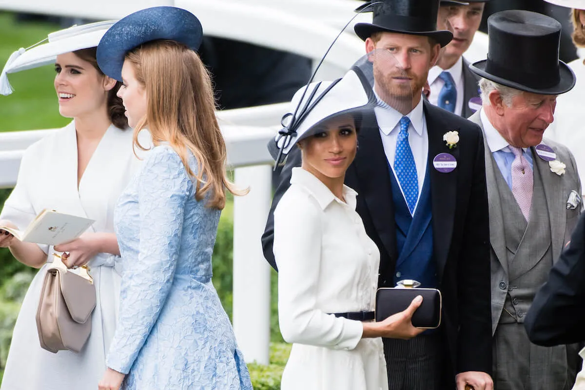 Princess Eugenie, who has received Christmas invites to Sandringham and California, Princes Beatrice, Meghan Markle, Prince Harry, and King Charles III