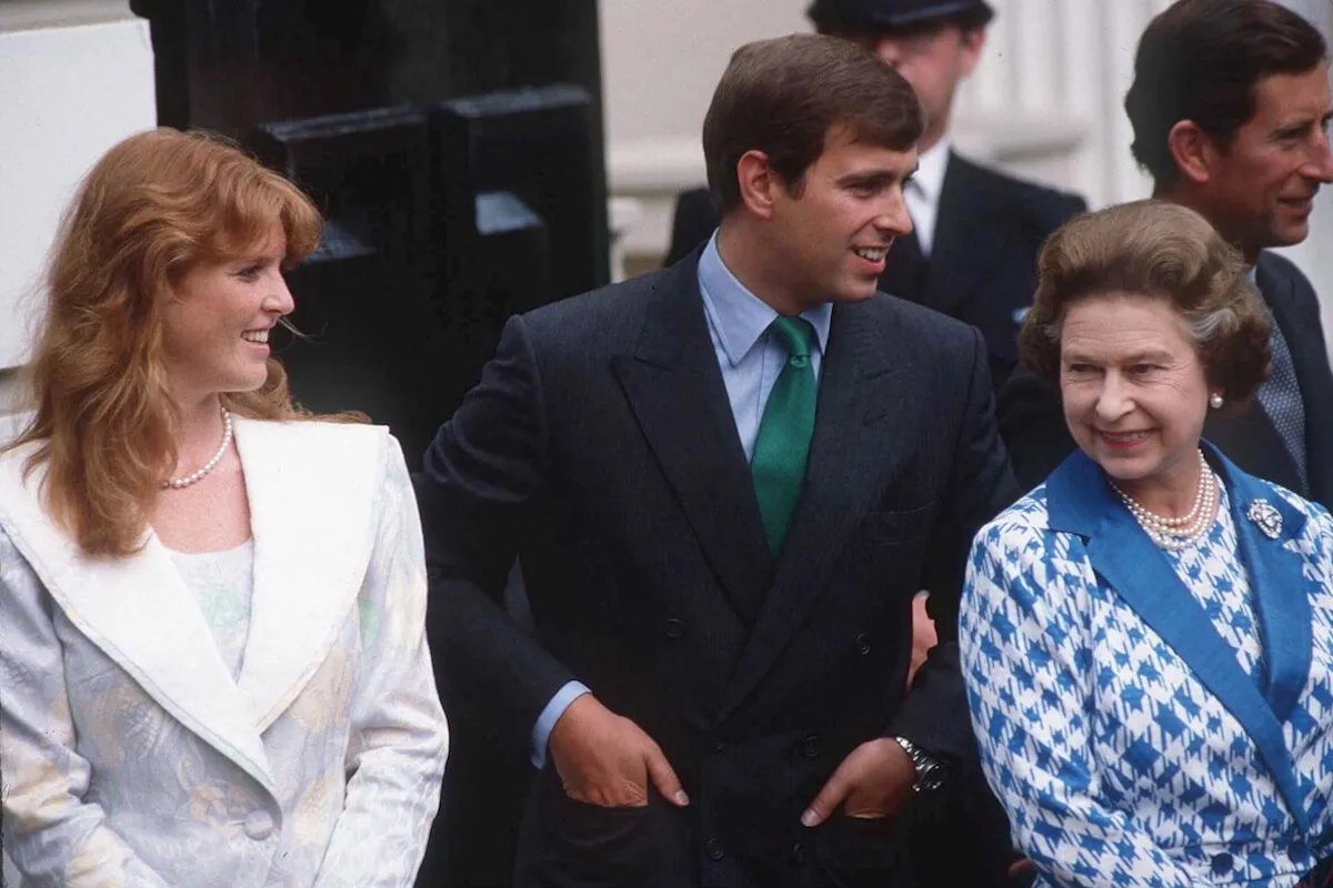 Sarah Ferguson, who revealed Queen Elizabeth's final words to her, Prince Andrew, Queen Elizabeth II, and King Charles III