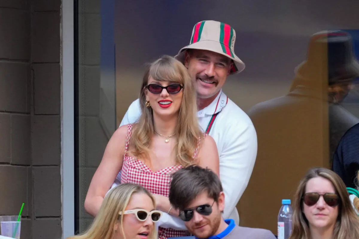 Taylor Swift and Travis Kelce, who have reportedly already talked about having kids, at the U.S. Open