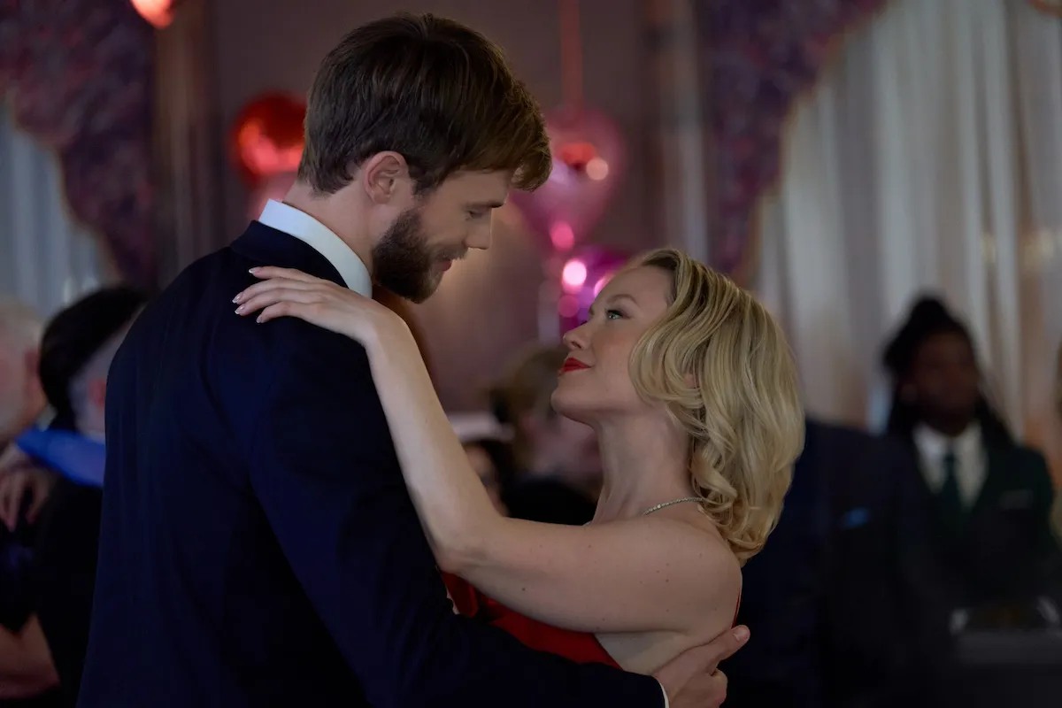 Man and woman dancing in the Hallmark Channel movie 'The Perfect Setting'