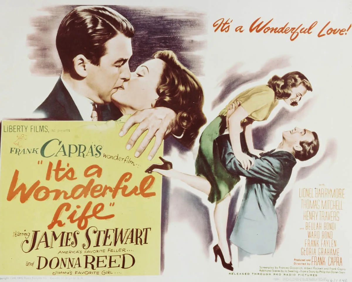 A poster for the film "It's a Wonderful Life."