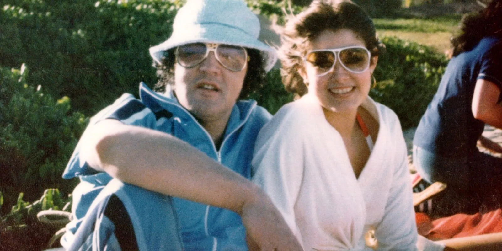 Elvis Presley and Ginger Alden in March 1977 in Hawaii