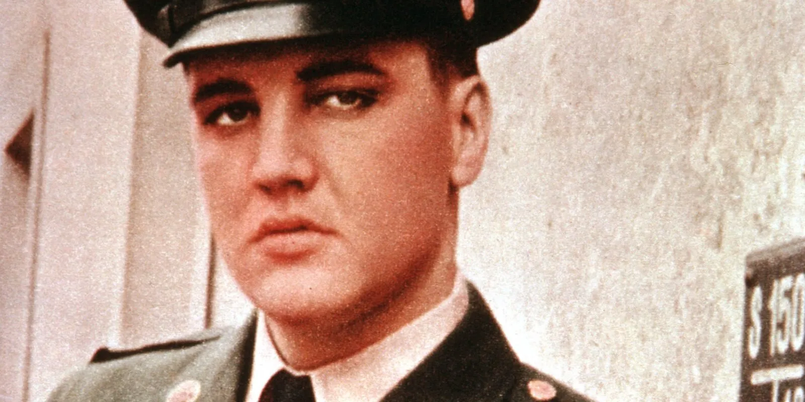 Elvis Presley photographed while serving in the United States army in Germany in 1959.