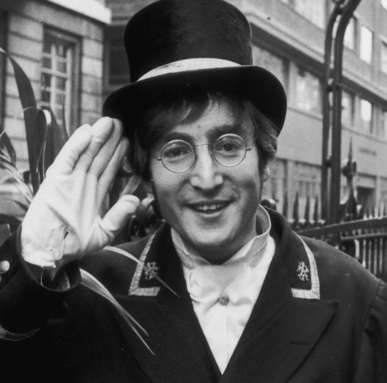 "Happy Xmas (War Is Over)" singer John Lennon in a hat