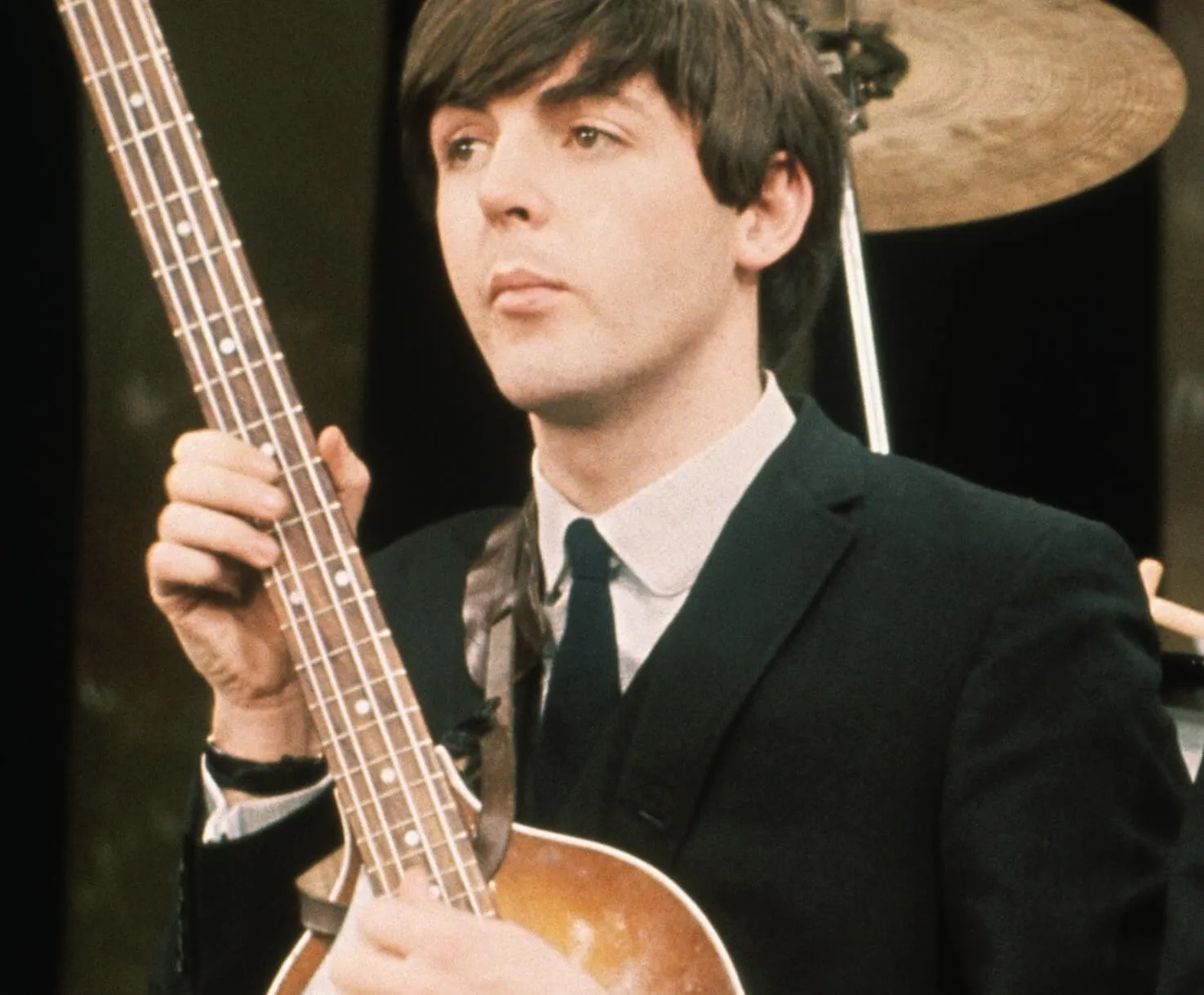 Paul McCartney wearing black