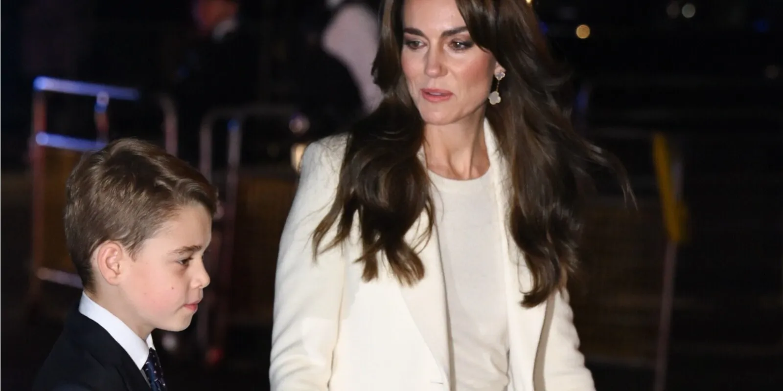 Prince George and Kate Middleton photographed in December 2023.