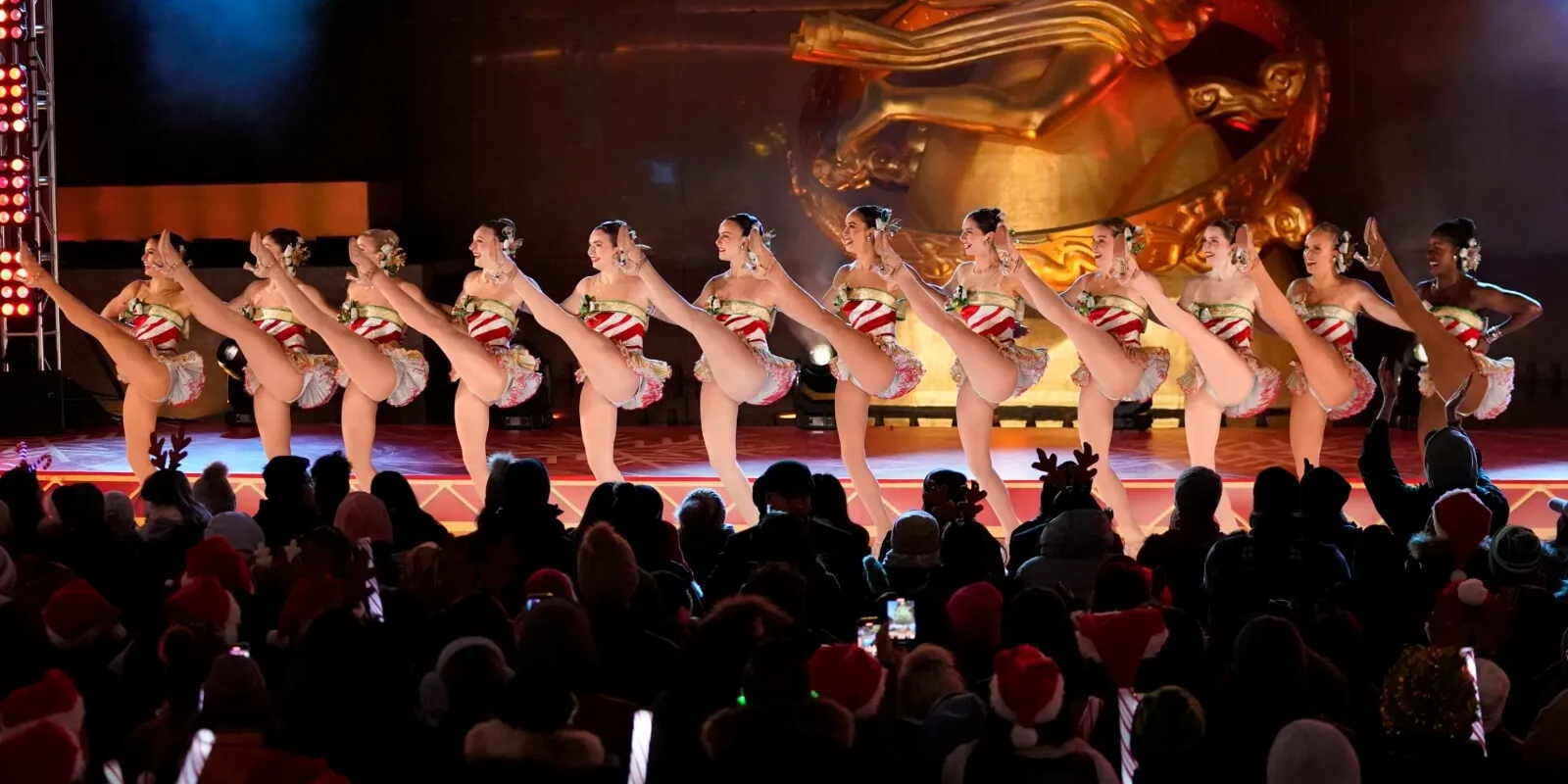 Radio City Music Hall Rockettes performing at 'Christmas at Rockefeller Center' 2023