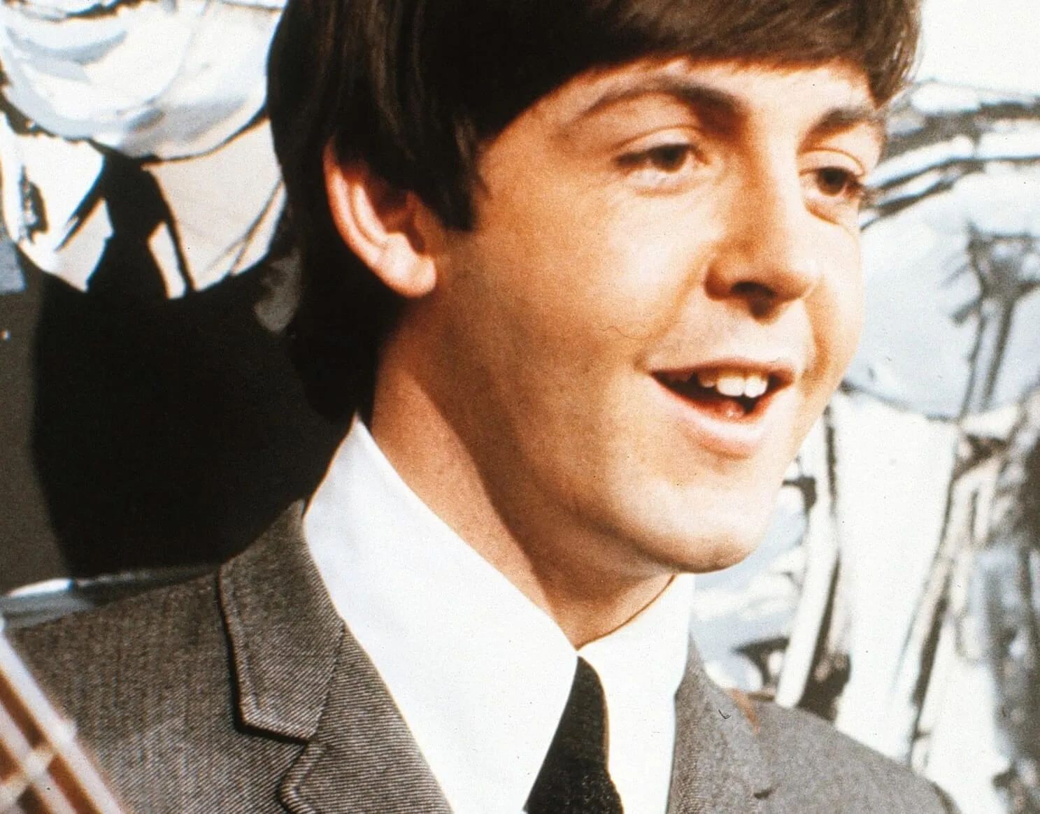 The Beatles' Paul McCartney smiling