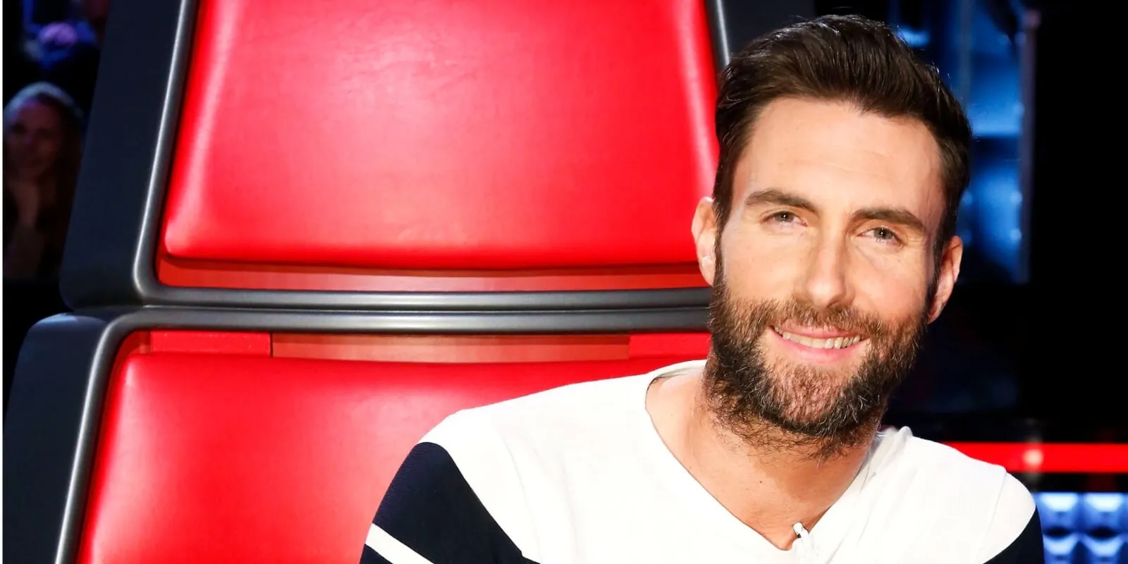 'The Voice' coach Adam Levine waits to cast a vote in 2015