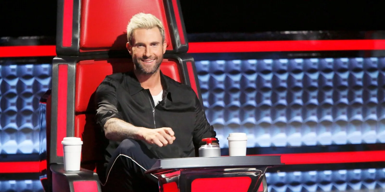 Adam Levine rocks bleached blonde hair on 'The Voice' 2016