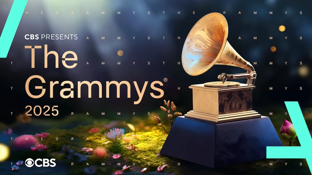 Key art advertisting the 2025 Grammy Awards