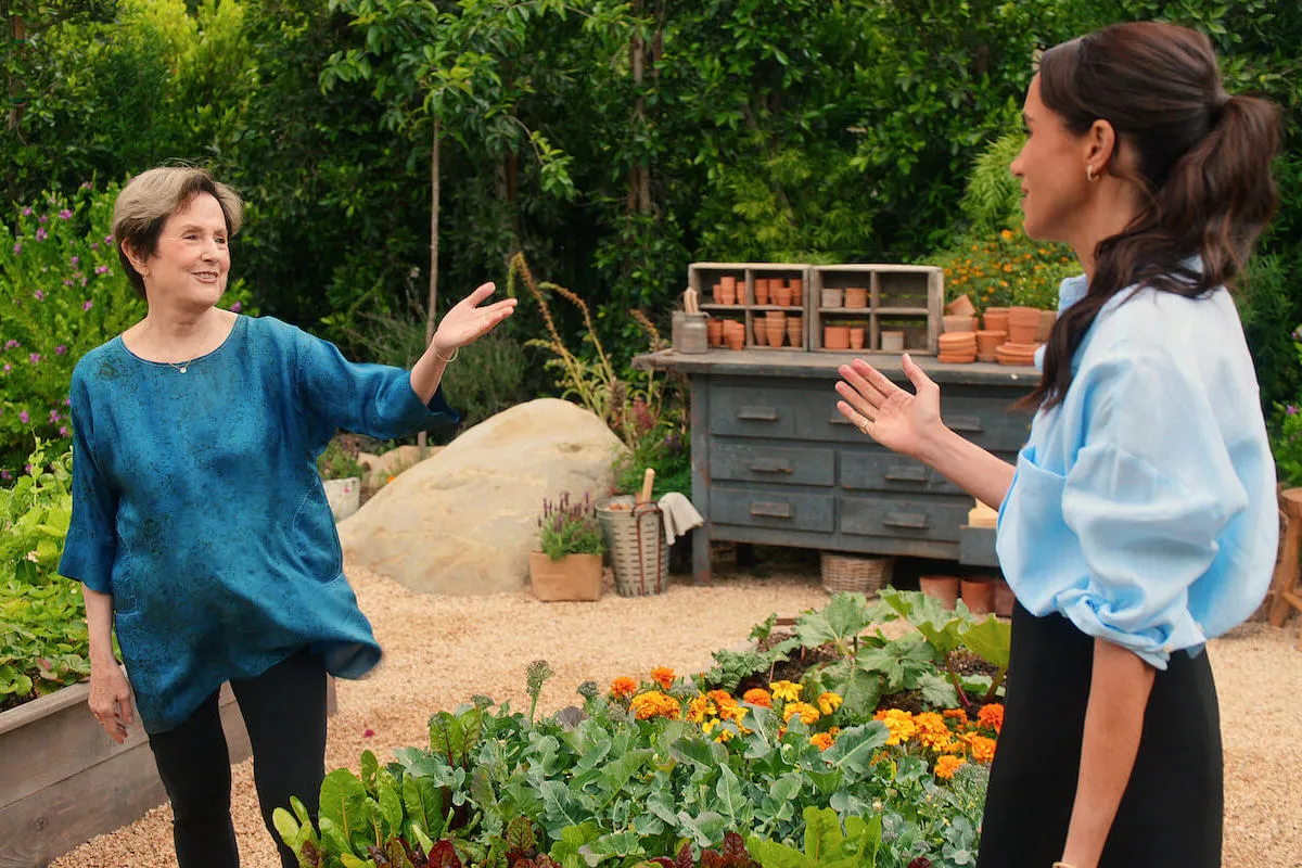 Alice Waters and Meghan Markle in 'With Love, Meghan'